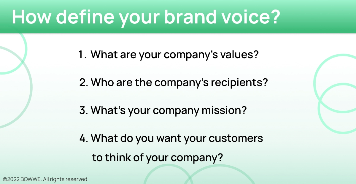Graphic - Define your brand voice 